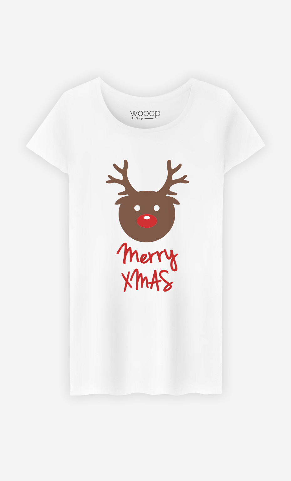 T-Shirt Woman Merry Xmas Deer
