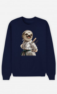 Sweatshirt Woman Karate Sloth