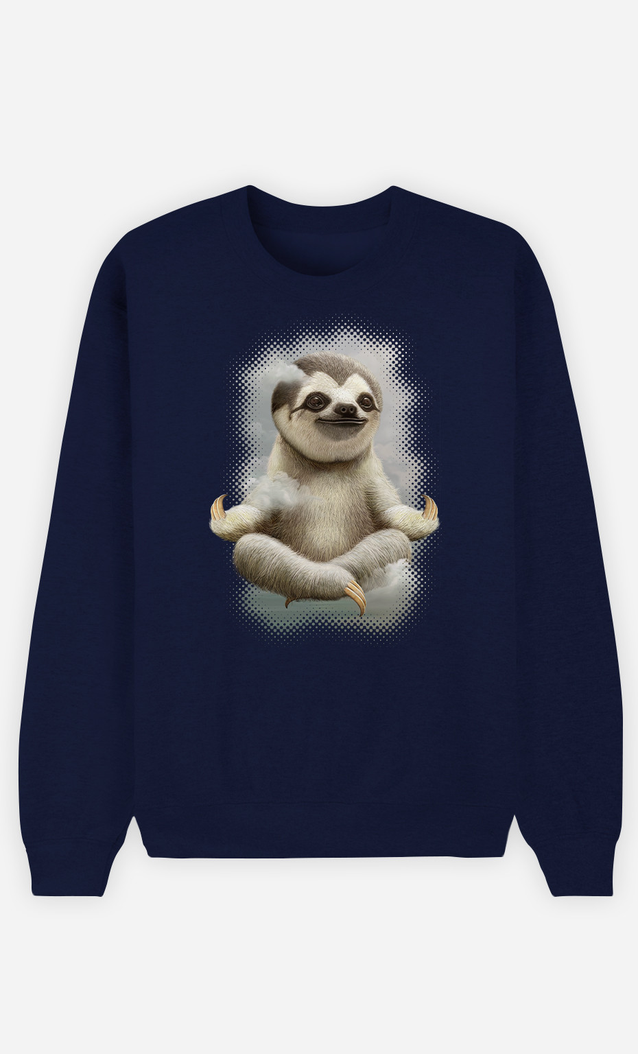 Sweatshirt Woman Sloth Meditate