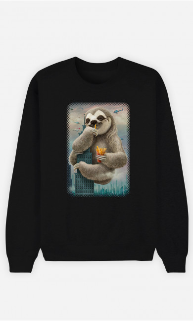 Sweatshirt Woman Sloth Attack