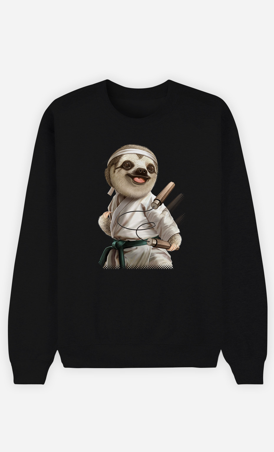 Sweatshirt Man Karate Sloth
