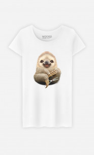 T-shirt Woman Sloth Barber