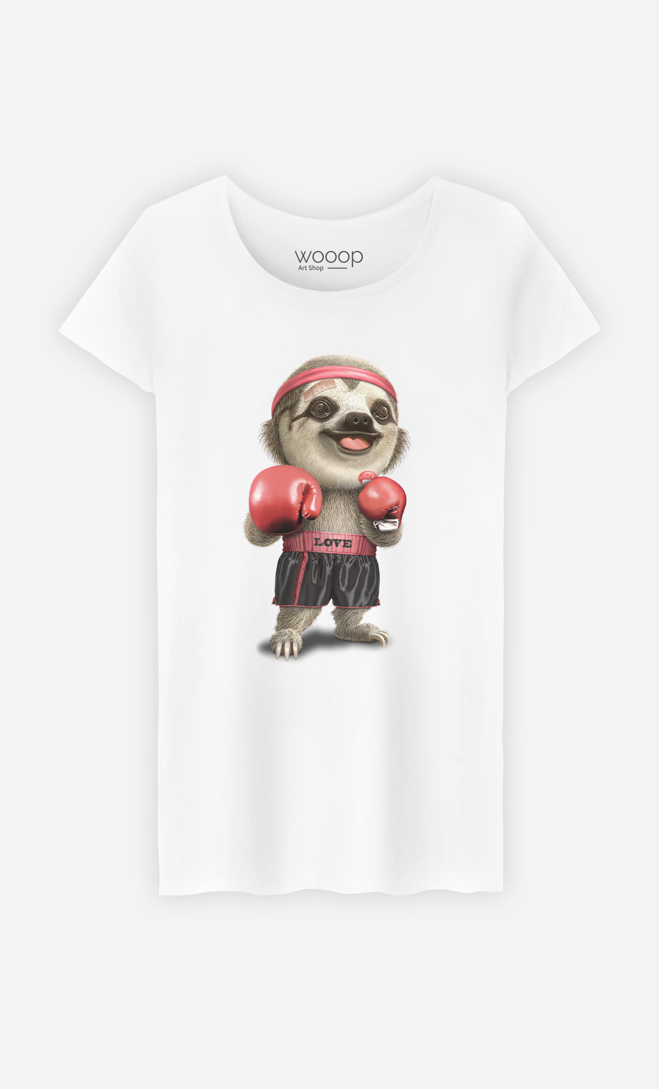 T-shirt Woman Sloth Boxing