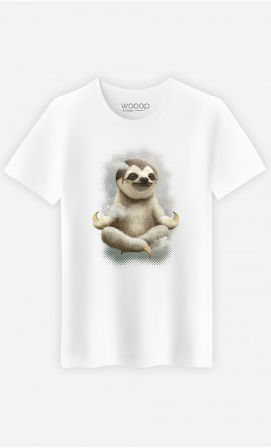 T-shirt Man Sloth Meditate