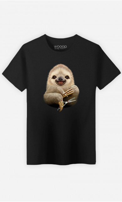 T-shirt Man Sloth Barber