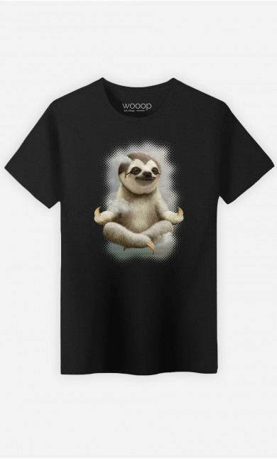 T-shirt Man Sloth Meditate