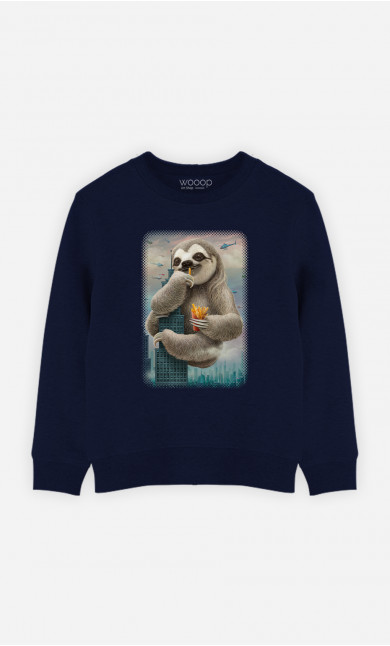 Kid Sweatshirt Sloth Attack
