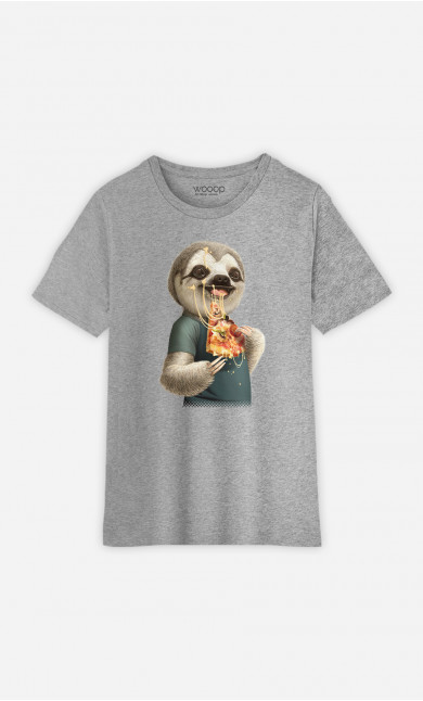 Kid T-Shirt Sloth Eat Pizza