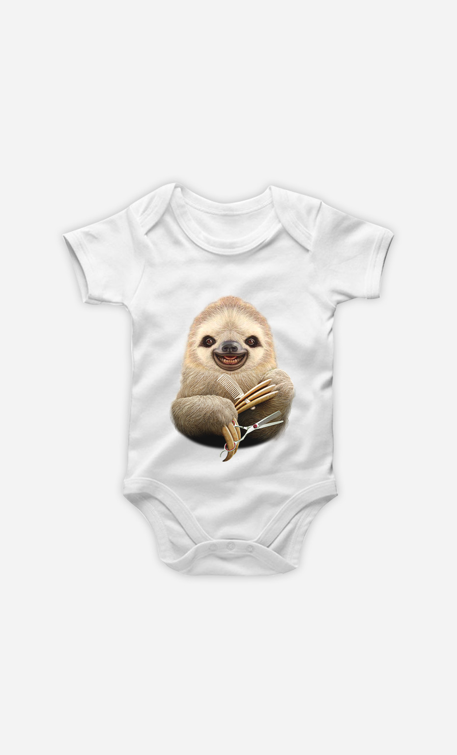 Baby Bodysuit Sloth Barber