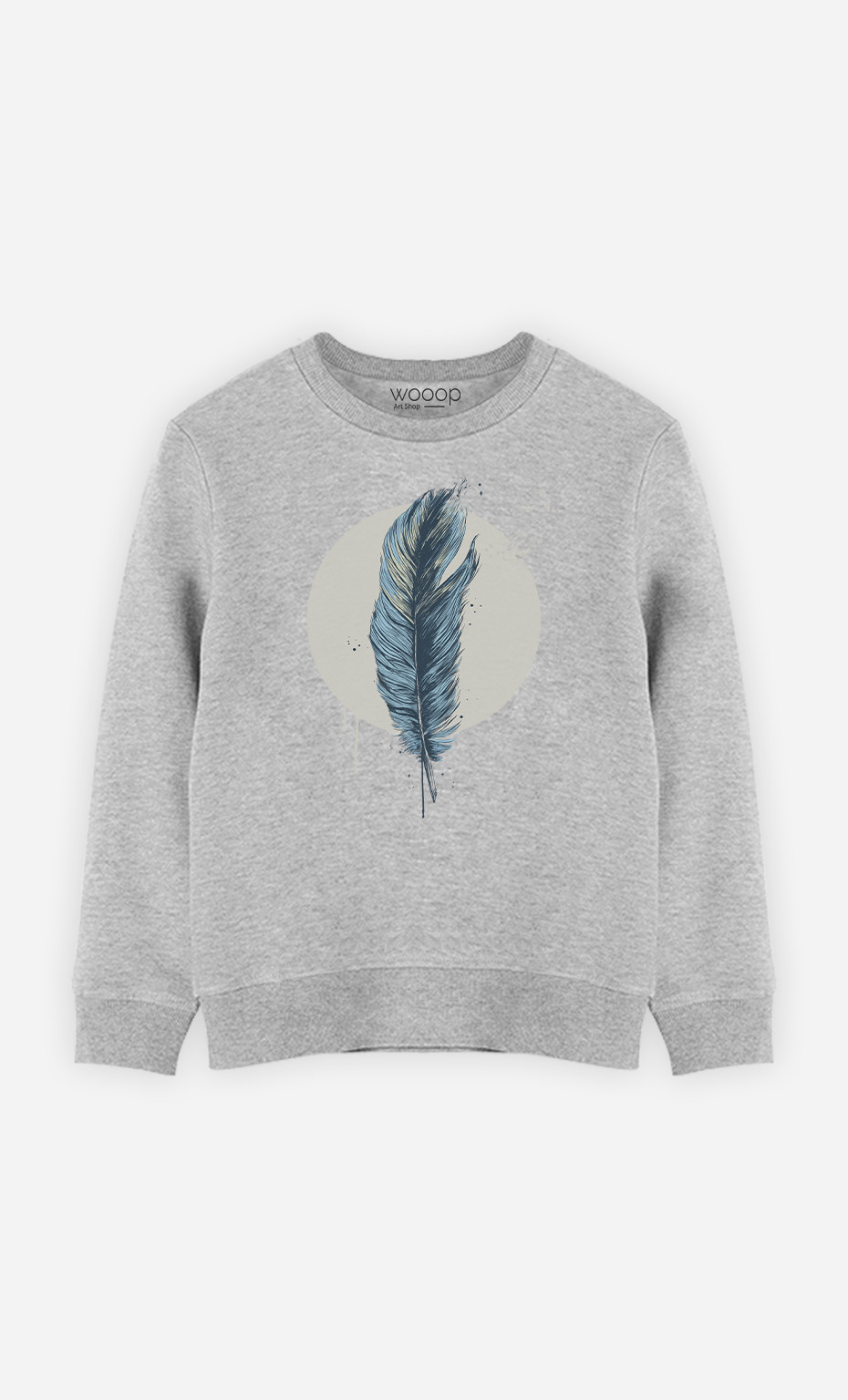 Kid Sweatshirt Feather In A Circle