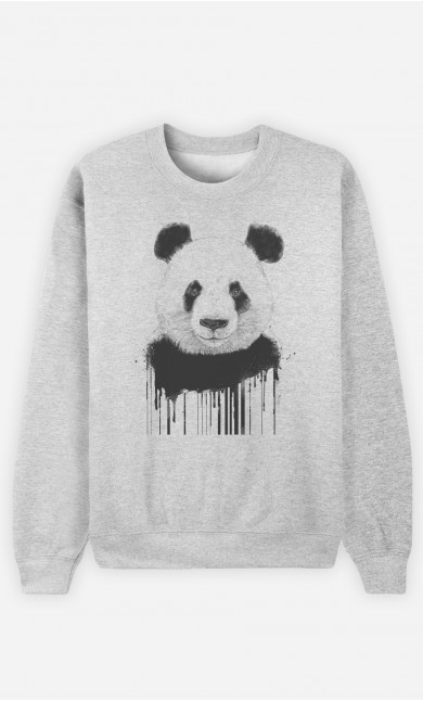 Woman Sweatshirt Graffiti Panda