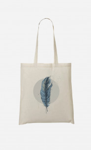 Tote Bag Feather In A Circle