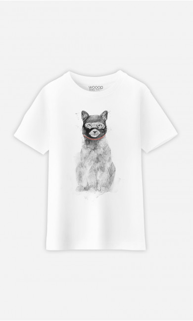 Kid T-Shirt Masked Cat
