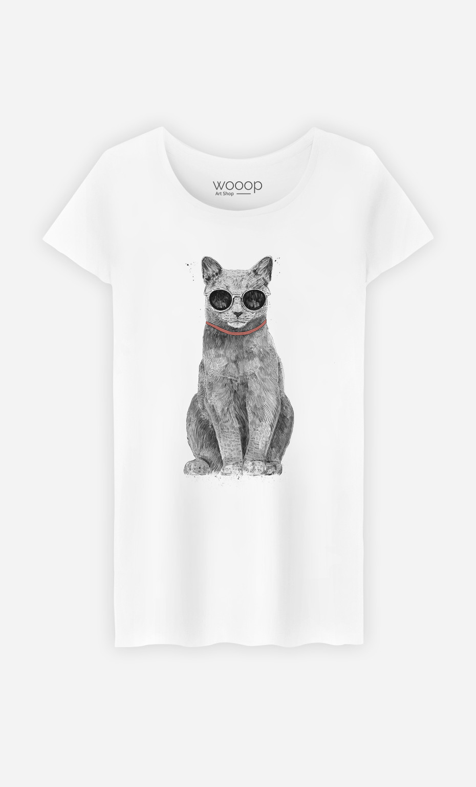 Woman T-shirt Summer Cat